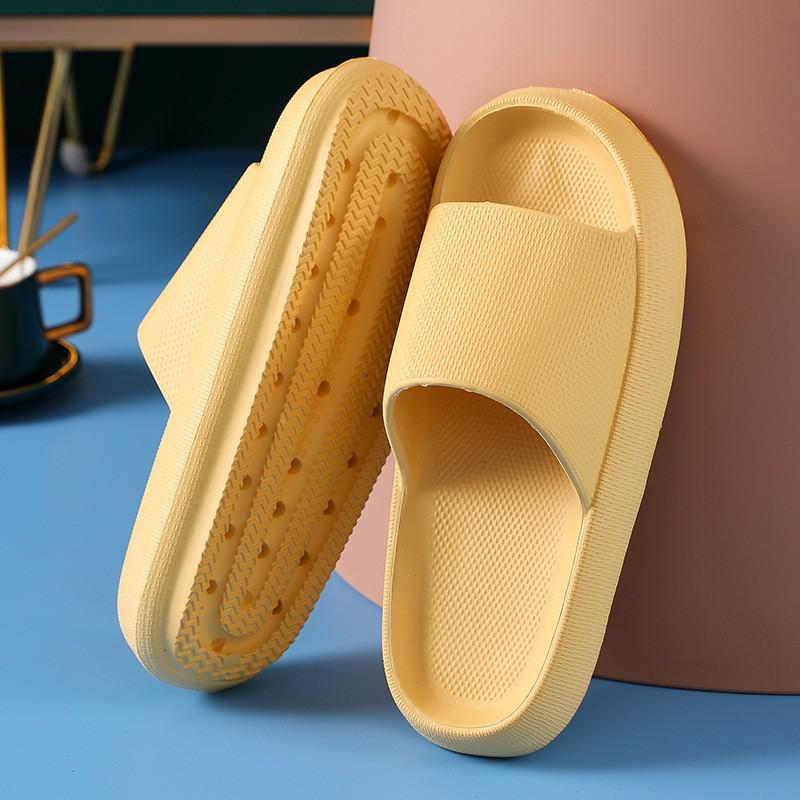 Women Men Slippers Thick Heel Sandals Ladies Couple Summer Eva Light Weight Shoes Home Indoor Flip Flops Bothe Slides Beach
