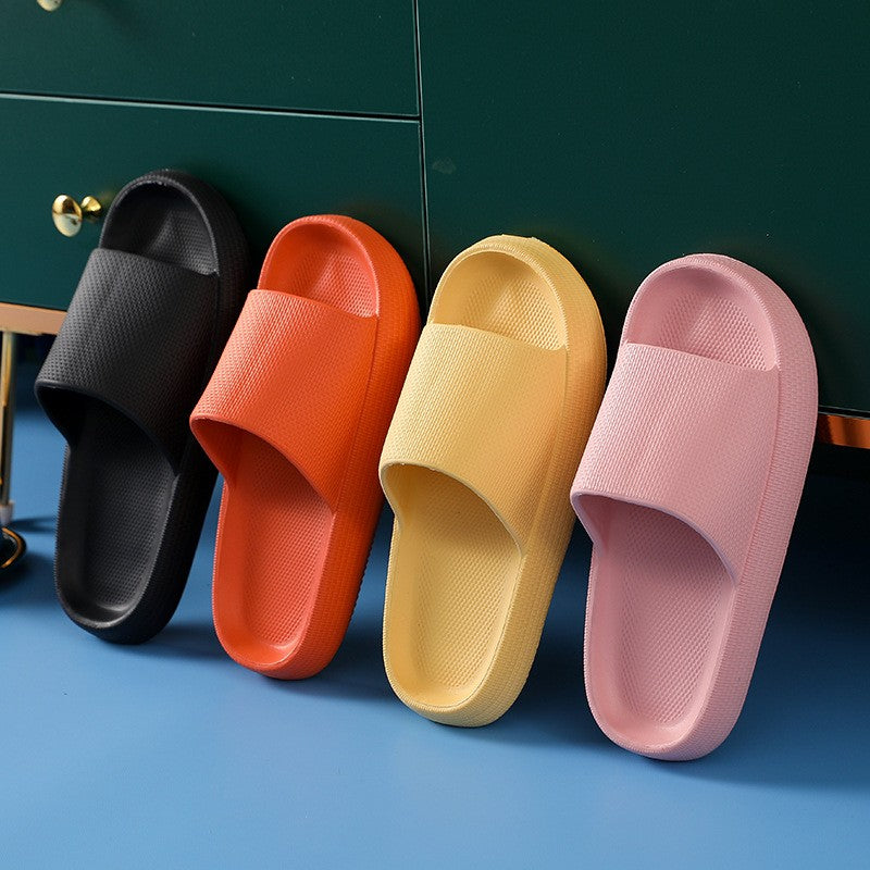 Women Men Slippers Thick Heel Sandals Ladies Couple Summer Eva Light Weight Shoes Home Indoor Flip Flops Bothe Slides Beach