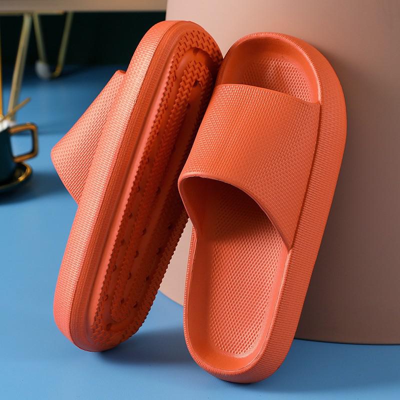 Women Men Slippers Thick Heel Sandals Ladies Couple Summer Eva Light Weight Shoes Home Indoor Flip Flops Bothe Slides Beach
